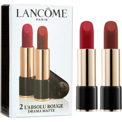 Zestaw Duo Lancome L`Absolu Rouge Matte Cream Lipstick 290 Drama 2 sztuki 3,4 g