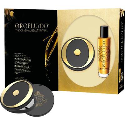 Ustawić Revlon: Orofluido Olejek nawilżający/rozplątujący i nabłyszczający 100 ml + czarne lusterko kompaktowe
