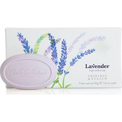 Zestaw Trio Crabtree & Evelyn mydło nawilżające lawendowe 3 sztuki 85 g
