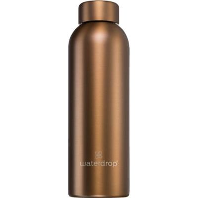 Waterdrop Butelka na wodę Thermo Metal ze stali nierdzewnej Kolor Brąz szczotkowany 600 ml