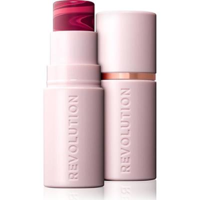 Makeup Revolution Skóra Jedwabna Blush Kremowy sztyft w kolorze jagodowym Pink Marmur 4,5g