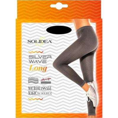 Solidea Legginsy modelujące Silver Wave, długie, antycellulitowe, czarne, XL