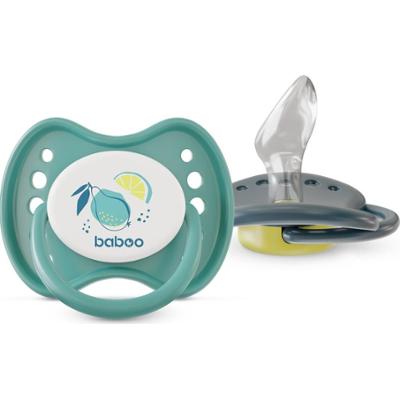 Baboo Smoczki silikonowe ortodontyczne z etui Lagoon Fiesta 6-12m 2szt