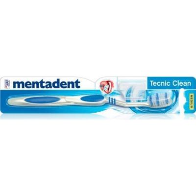 Mentadent Szczoteczka do zębów Technic Clean Średni z osłoną głowy