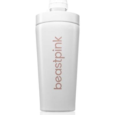 BeastPink Stalowy shaker sportowy, kolor biały, 650 ml