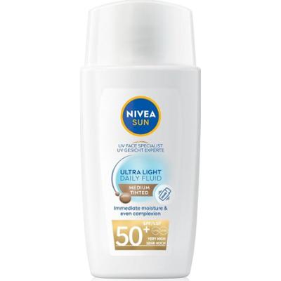 NIVEA SŁONECZNY Ultra Lekki tonik SPF 50+ color Medium 40 ml