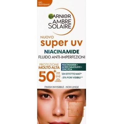 Ambre solaire Super Uv Niacinamide Anti-Imperfection Fluid Face Spf50+ 40 ml