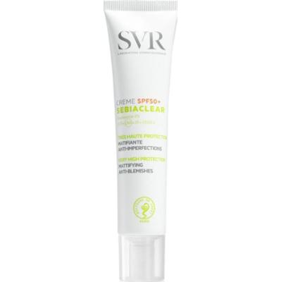 SVR Sebiaclear Krem SPF50 Wysoka ochrona przeciwsłoneczna Matujący przeciw niedoskonałościom 40ml