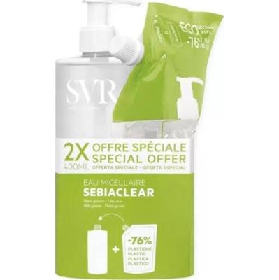 SVR Sebiaclear - Oczyszczająco-oczyszczający Płyn Micelarny 400ml + Eko Uzupełnienie 400ml