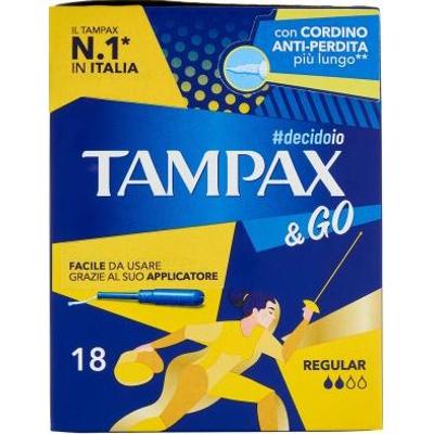 Tampax Tampax & Go Regular 18-częściowe tampony