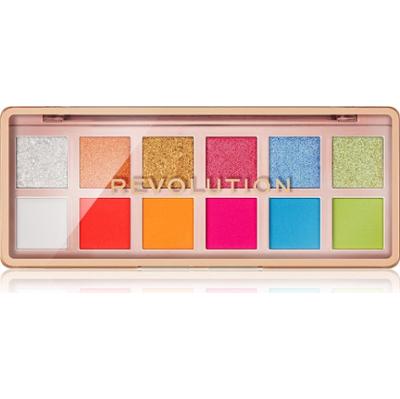 Makeup Revolution Ten Icon Paleta cieni do powiek Vibrant Icon Paleta Brights 12× 0,7 g