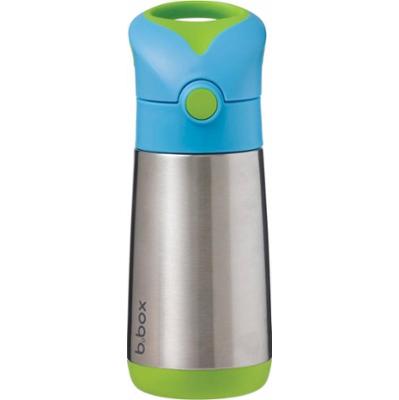 B.Box Thermos thermos ze słomką Niebieski 350 ml