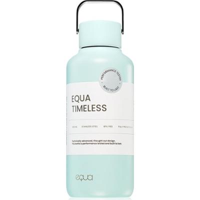 Equa Butelka na wodę Timeless ze stali nierdzewnej, mała, w kolorze Splash, 600 ml