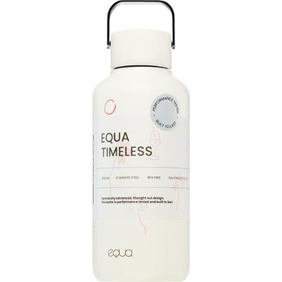 Equa Butelka na wodę Timeless Stainless Steel, mała, kolorowa C'est La Vie 600 ml