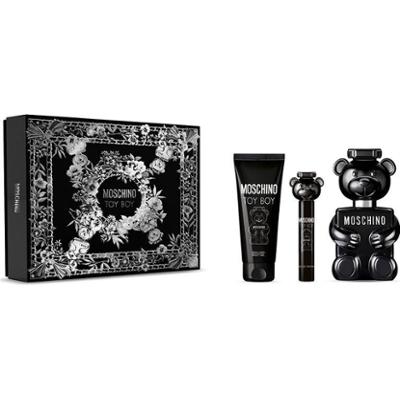Moschino Zestaw upominkowy Toy Boy dla mężczyzn Woda perfumowana 100 ml + Żel do ciała 100 ml + Spray podróżny 10 ml