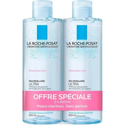 La Roche-Posay Płyn micelarny do toalety fizjologicznej Ultra Skin Reactive 2x400ml