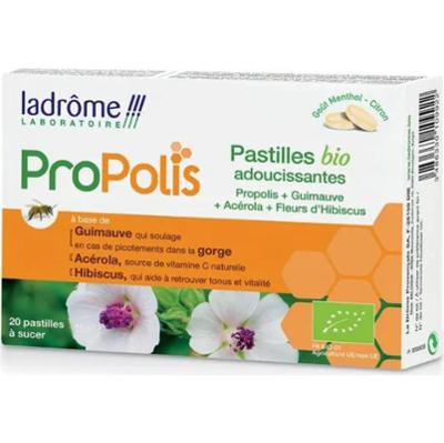 Ladrôme Propolis Propolis Organiczne tabletki zmiękczające 20 jednostek