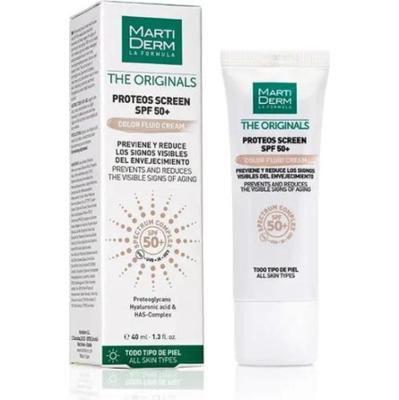 Martiderm The Originals Proteos Screen Color Fluid Cream Spf50 + Wszystkie rodzaje skóry 40ml