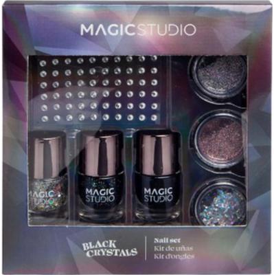 Idc Institute Idc Magic Studio Zestaw do paznokci z czarnymi kryształkami