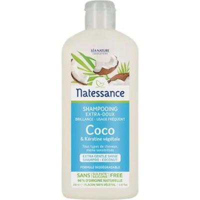 Natessance Szampon Coco I Keratyna Roślinna Do Wszystkich Rodzajów Włosów I Uczuleń 250ml