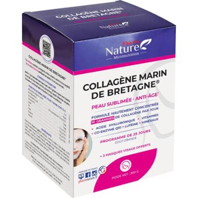 Natura Attitude Kolagen Morski Brittany Sublimowany Skóra i Przeciwstarzeniowy Smak Pomarańczowy 300g