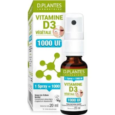 D. Plantes Roślinna witamina D3 1000 IU Spray 20ml