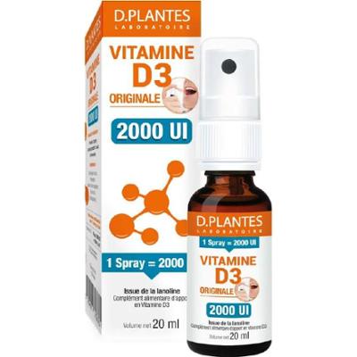 D Plantes Original Witamina D3 suplement 2000 IU Spray 20ml