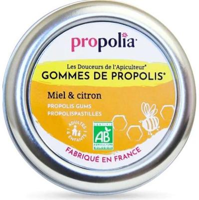 Propolia Gumy propolisowe z miodem i cytryną 45 gum