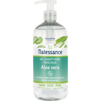 Natessance Świeży organiczny żel do mycia rąk Aloe Vera 500ml