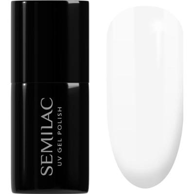 Semilac Żel hybrydowy UV Black & White kolor 001 Strong White 7 ml