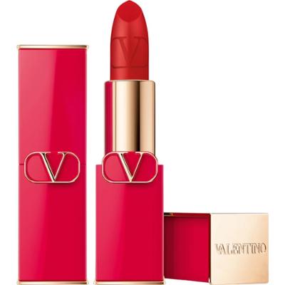 Valentino Czerwona matowa szminka w kremie 211A z możliwością ponownego napełnienia 3,5 g