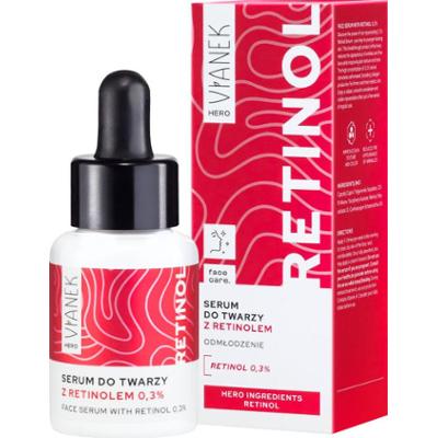 Wianek Hero Odmładzające serum do twarzy z retinolem 0,3% 30 ml