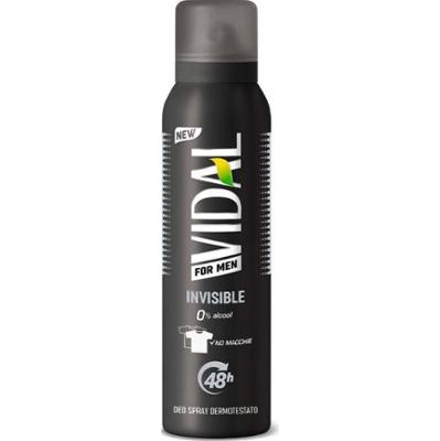 Vidal Vidal Dezodorant w sprayu dla mężczyzn Invisible 150 ml