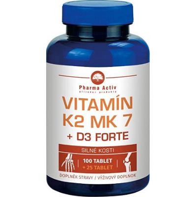 Pharma activ Witamina K2 MK7 + D3 Forte 1000 IU 125 tabletek