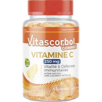 Vitascorbol Witamina C 250 mg Witalność i odporność 45 dziąseł