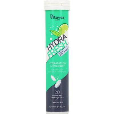 Vitavea Hydra Fresh - Nawodnienie i energia - Smak cytrynowo-werbena - 20 tabletek musujących