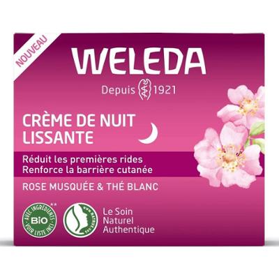 Weleda Wygładzający krem na noc z organicznej dzikiej róży i białej herbaty 40 ml