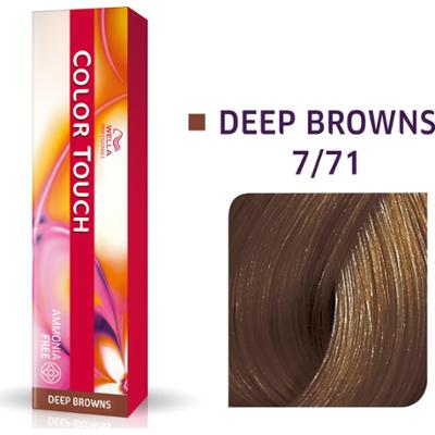 Wella Professionals Color Touch Półtrwała Farba Do Włosów Bez Amoniaku 7/71 Średni Blond Popielaty Brąz 60 ml
