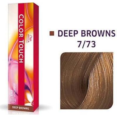 Wella Professionals Color Touch Półtrwała Farba Do Włosów Bez Amoniaku 7/73 Średni Blond Złoty Brąz 60 ml