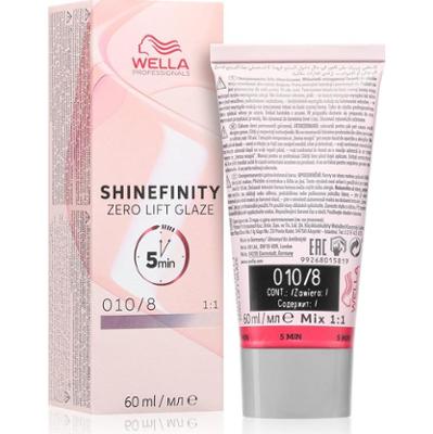 Wella Shinefinity Zero Lift Glaze - profesjonalna farba do włosów, 60 ml 010/8 transparentna | Błyskowy Opal