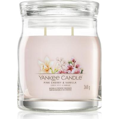 Różowa świeca Yankee Candle Cherry & Wanilia Signature (różowa wiśnia i wanilia) - 368,0 g