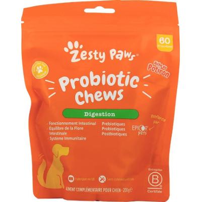 Zesty Paws - Probiotyczne żucia - Trawienie - 60 dyniowych słodyczy