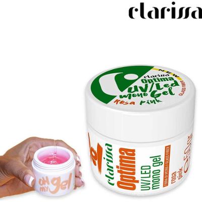 Clarissa Optima UV/LED Monogel Rosa Fibre Glass 25 Gr