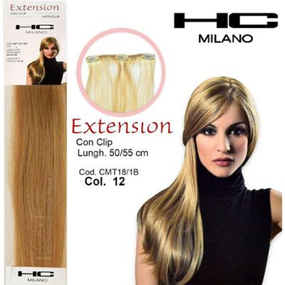 HC Milan Extension 3 klip bez largii Remy. 14-16 cm długość. 50 cm Col.12