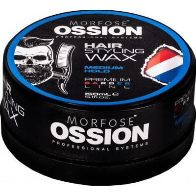 Morfose Ossion Hair Styling Wax Medium Hold - Błyszczący wosk do włosów, 150 ml