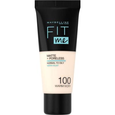 Maybelline Fit Me Matte & Poreless Foundation Warm Ivory 100