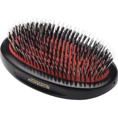 Mason Pearson Junior Military Nylon & Bristle Dark Ruby