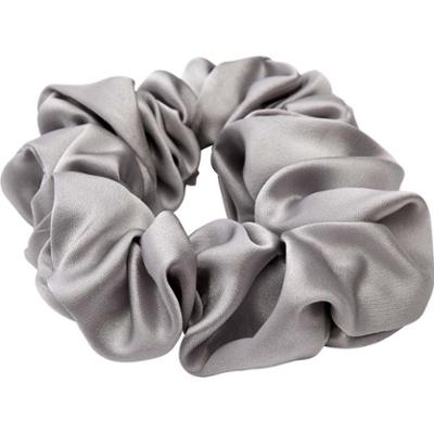 Lenoites Mulberry Silk Scrunchie, Grey