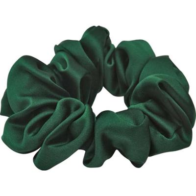 Lenoites Mulberry Silk Scrunchie, Green