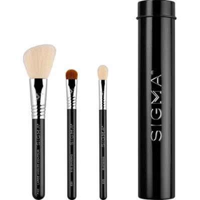 Sigma Beauty Essential Trio Brush Set Black